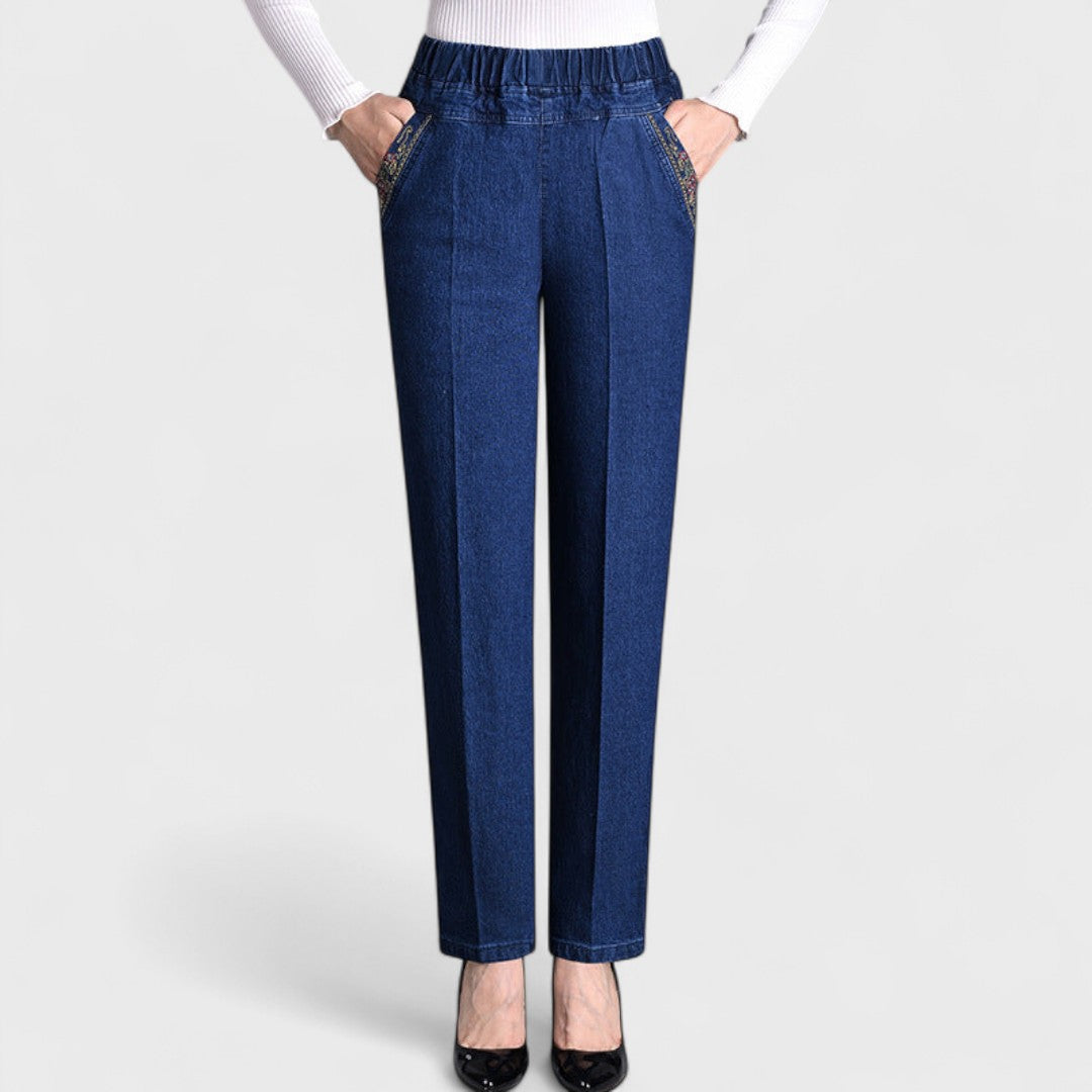 Mira™ | Jeans Élégants en Denim avec Poches Pratiques