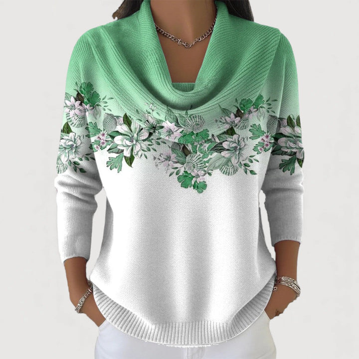 Alora - Élégant pull floral