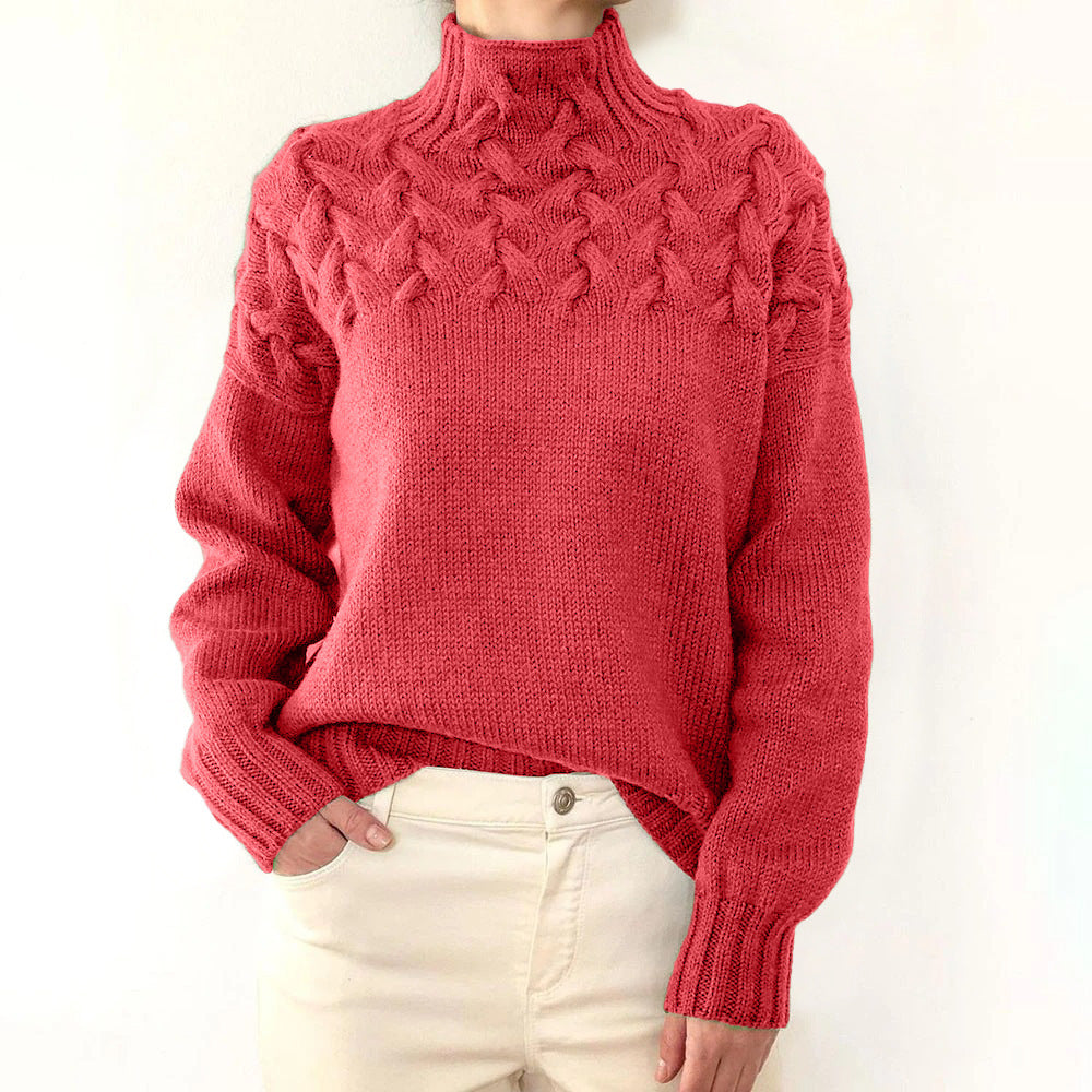 Elena | Pull Col Roulé Chaud